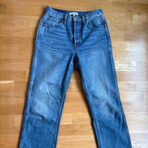 Re/Done 90s High Rise Straight Leg Jeans Size 26